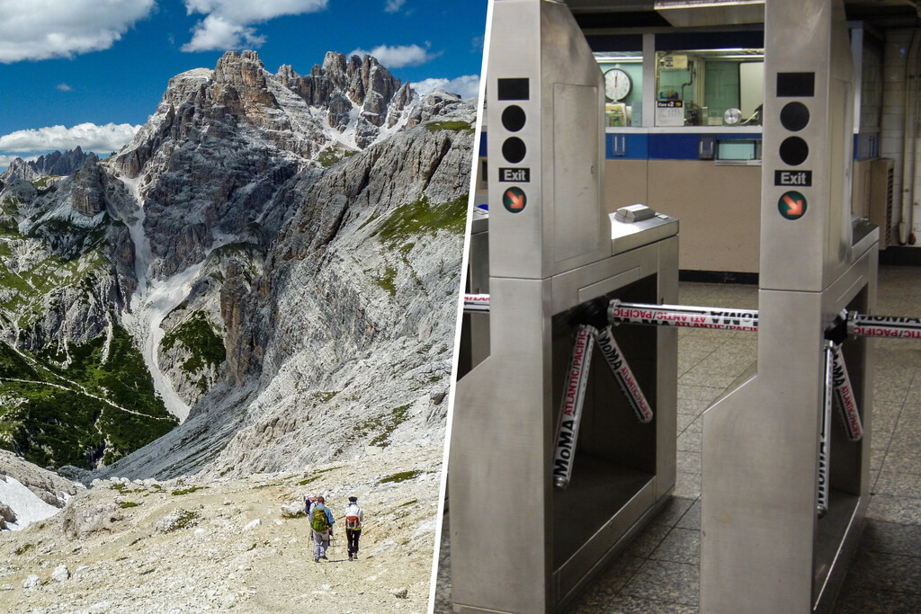 En Italia los agricultores están tan hartos de los turistas que están instalando tornos en las montañas. Literalmente